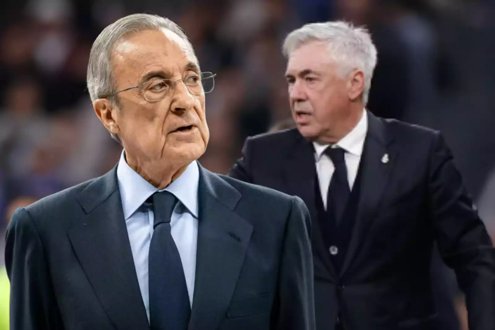 Florentino, sorprendido, bajó al vestuario y se lo dijo a la cara a  Ancelotti al final