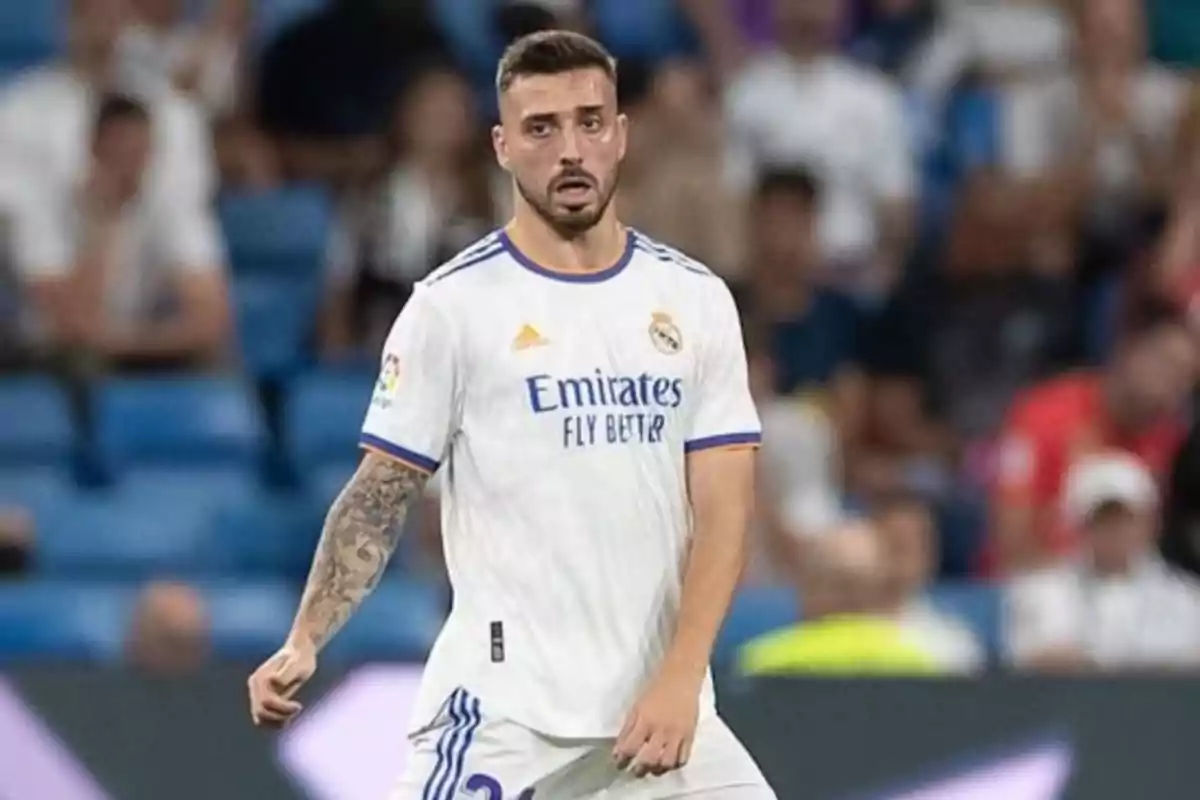 Real Madrid player on the field during a match Real Madrid player on the field during a match