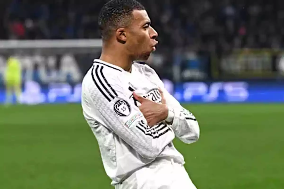 A soccer player celebrating a goal on the field. A soccer player celebrating a goal on the field.