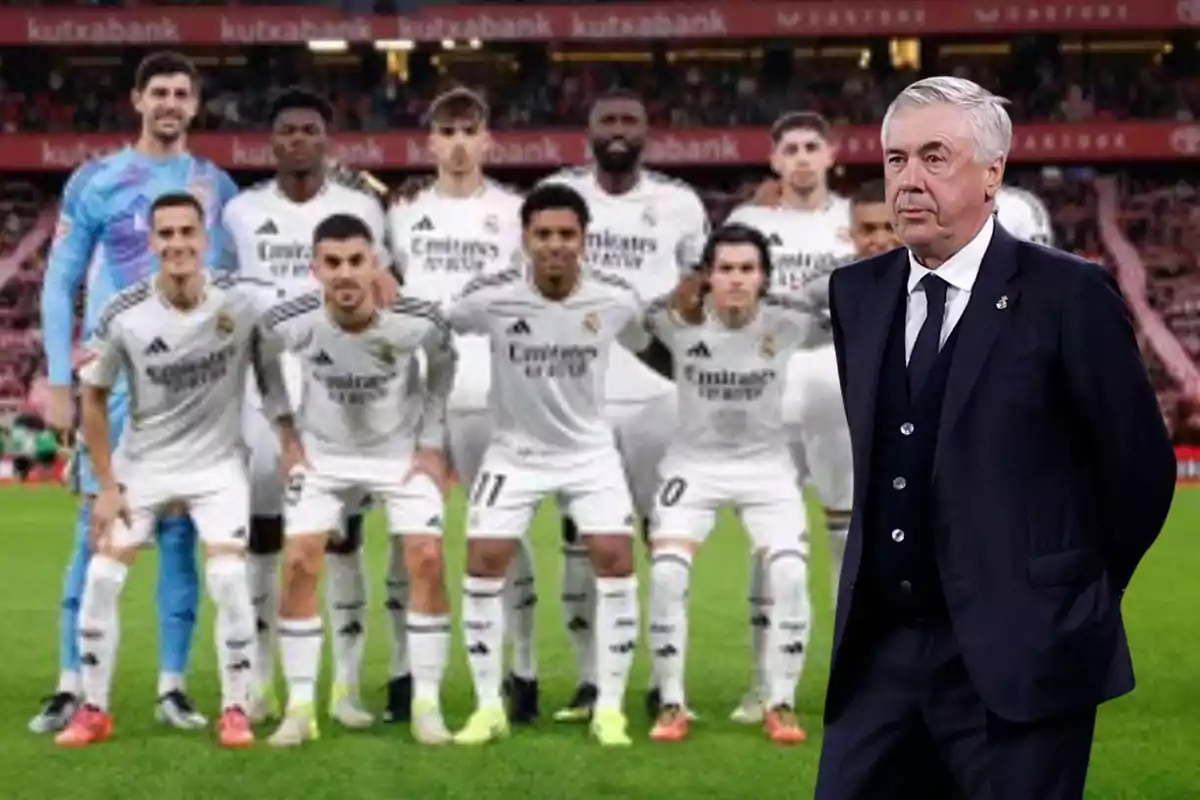 Once del Real Madrid en San Mamés y Ancelotti