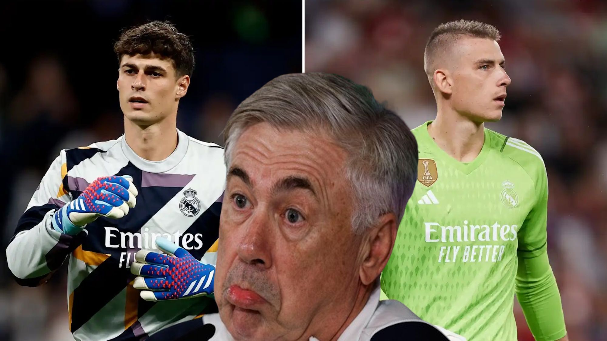 Ancelotti Se Moja Entre Kepa Y Lunin Son