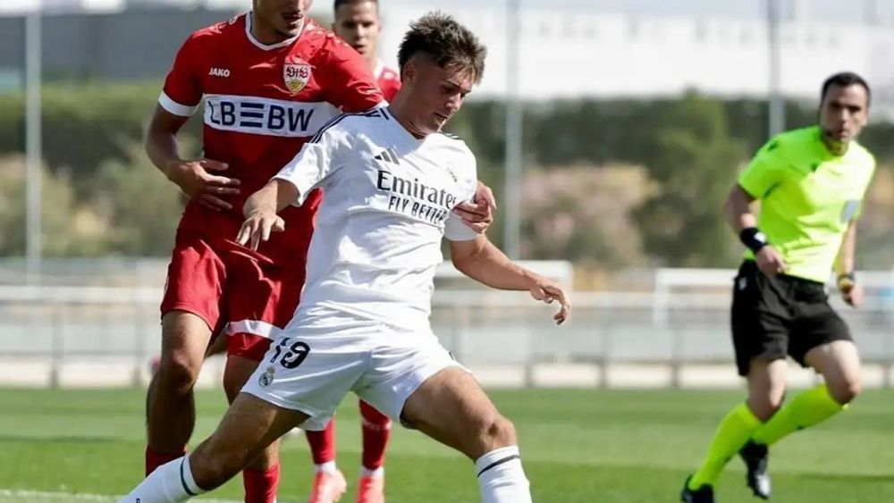 Víctor Valdepeñas, en un partido con el Madrid.