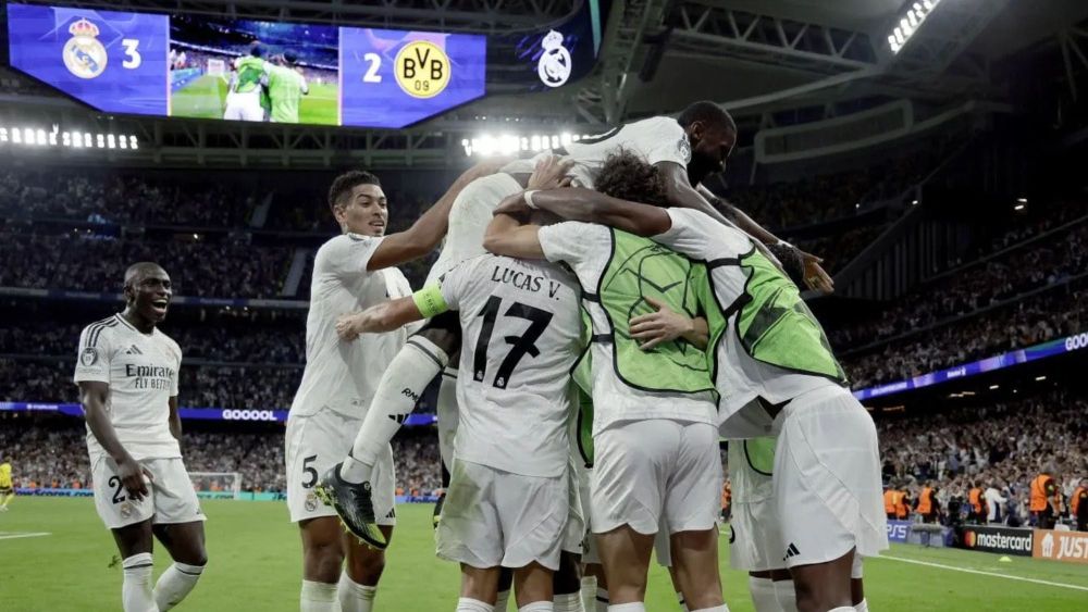 real madrid celebración grupal