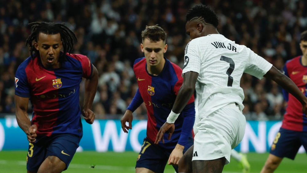 Vinícius Jr. durante el Clásico