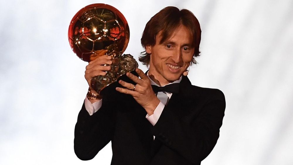 Modric con su Balón de Oro